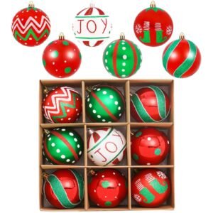 Alternative view of Christmas Hand Drawn Hanging Ball Decorations Set