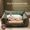 Pet Leather Sofa-styled Bed