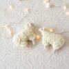 Wool Felt Little Sheep Christmas Pendant - Image 2