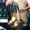 7 PCS Stainless Steel Cooking Set (Utensil / Slotted / Spatula / Turner Ladle / Serving Spoon / Pasta Server) - Image 5