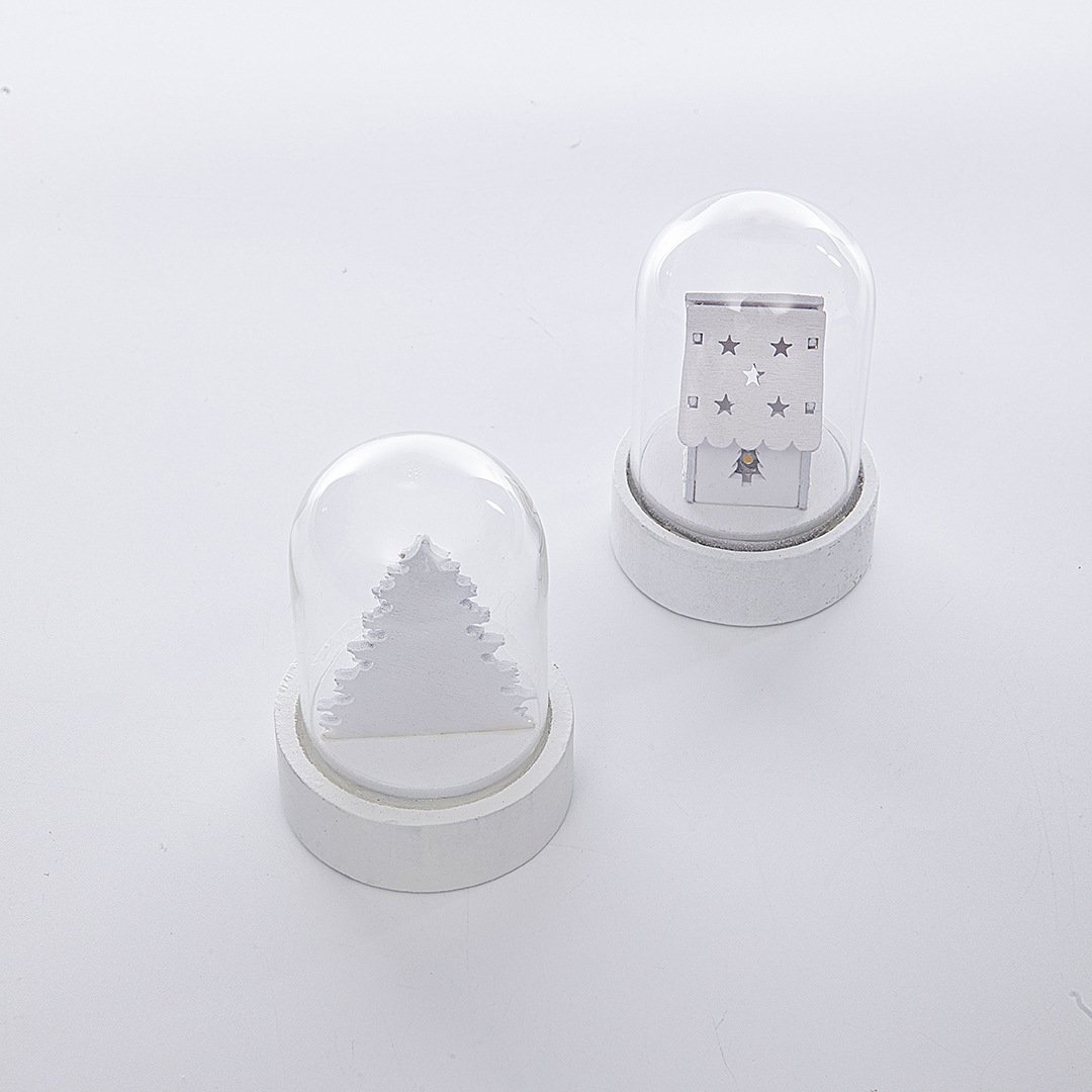 Christmas Luminous Wooden House Ornaments Decorations - Image 5