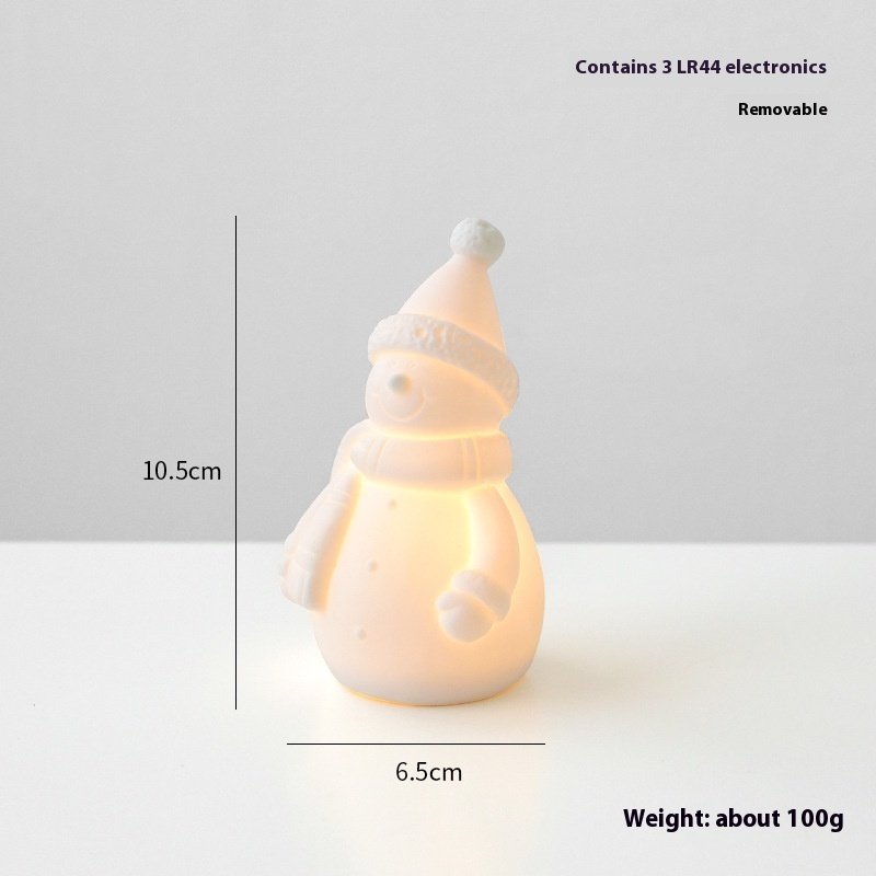 Ceramic Luminous Christmas Tree / Small House / Snowman Desktop Decoration - Image 10