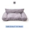 Cat & Dog Couch Fluffy w/ Premium Soft Corduroy Fleece (Removable Washable Cover) - Image 9
