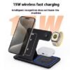 3 In 1 LED Fast Wireless Charger (Foldable) - Image 4