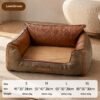 Pet Leather Sofa-styled Bed - Image 6