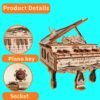3D Wooden Puzzle (DIY Piano Music Box) _ MUSIC PARK (Can Be Played) - Image 2