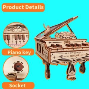 Alternative view of 3D Wooden Puzzle (DIY Piano Music Box) _ MUSIC PARK (Can Be Played)