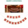 Merry Christmas Sackcloth Flag / Banner - Image 5