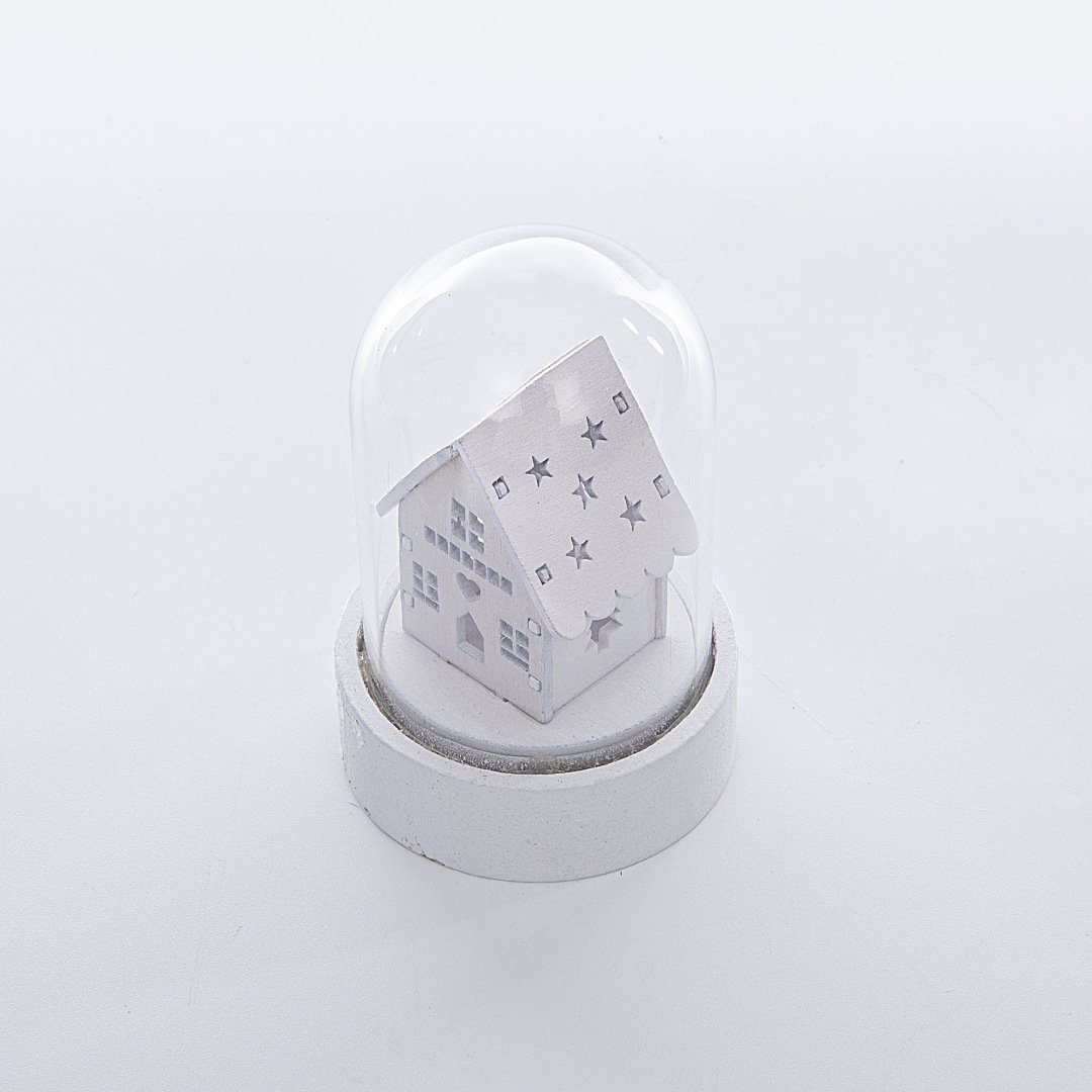 Christmas Luminous Wooden House Ornaments Decorations - Image 7