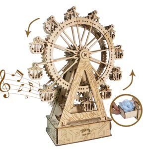 3D Wooden Puzzle (DIY Gear Ferris Wheel) _ Music Box (You Are My Sunshine)