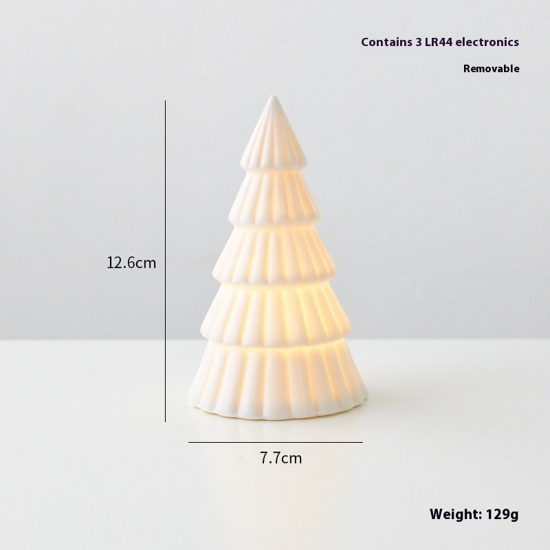 Ceramic Luminous Christmas Tree / Small House / Snowman Desktop Decoration - Image 7