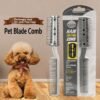 Cat & Dog Hair Cutting Comb With Replaceable Blades / Detachable Razor Comb  (Thinning Shedding Hair)