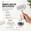Cats & Dogs Hair Removal Slicker Brush (Skin-Friendly Grooming Comb) - Image 2
