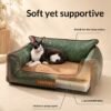 Pet Leather Sofa-styled Bed - Image 2