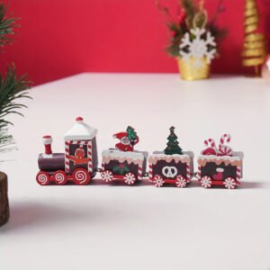 Alternative view of Christmas Wooden Train Decoration