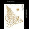 Golden Snowflake Christmas Tree Stickers - Image 5