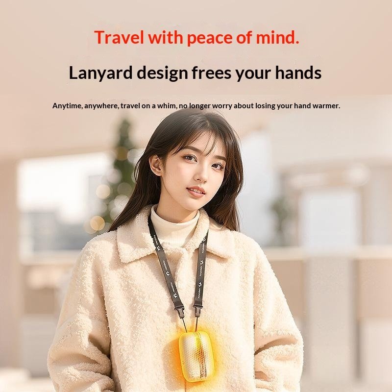 USB-Charged Mini Split-Type Magnetic Hand Warmer - Image 3