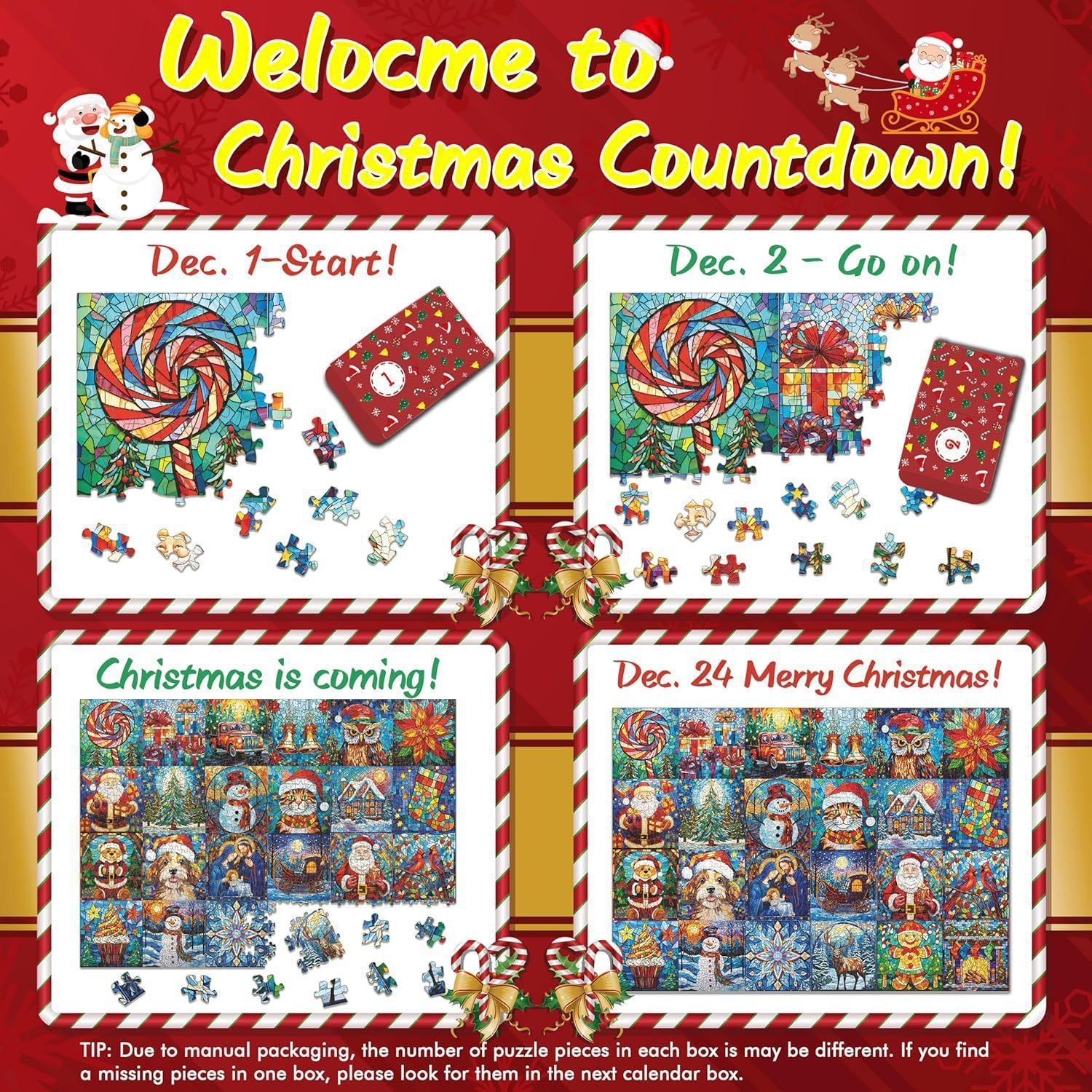 Christmas / Countdown Calendar Puzzle - Image 3