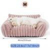 Cat & Dog Couch Fluffy w/ Premium Soft Corduroy Fleece (Removable Washable Cover) - Image 8