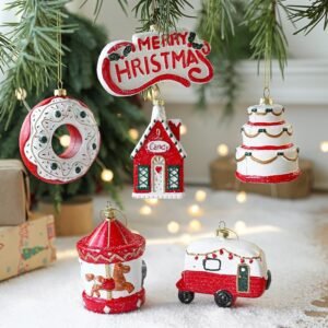 Christmas Tree Painted Decorations / Pendant
