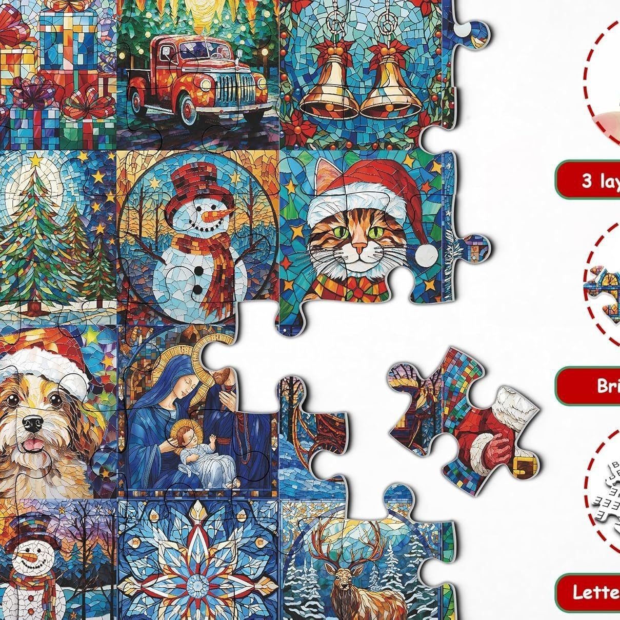 Christmas / Countdown Calendar Puzzle - Image 5