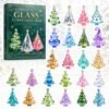 Glass-Style 24-Pieces Christmas Tree Advent Calendar - Image 3