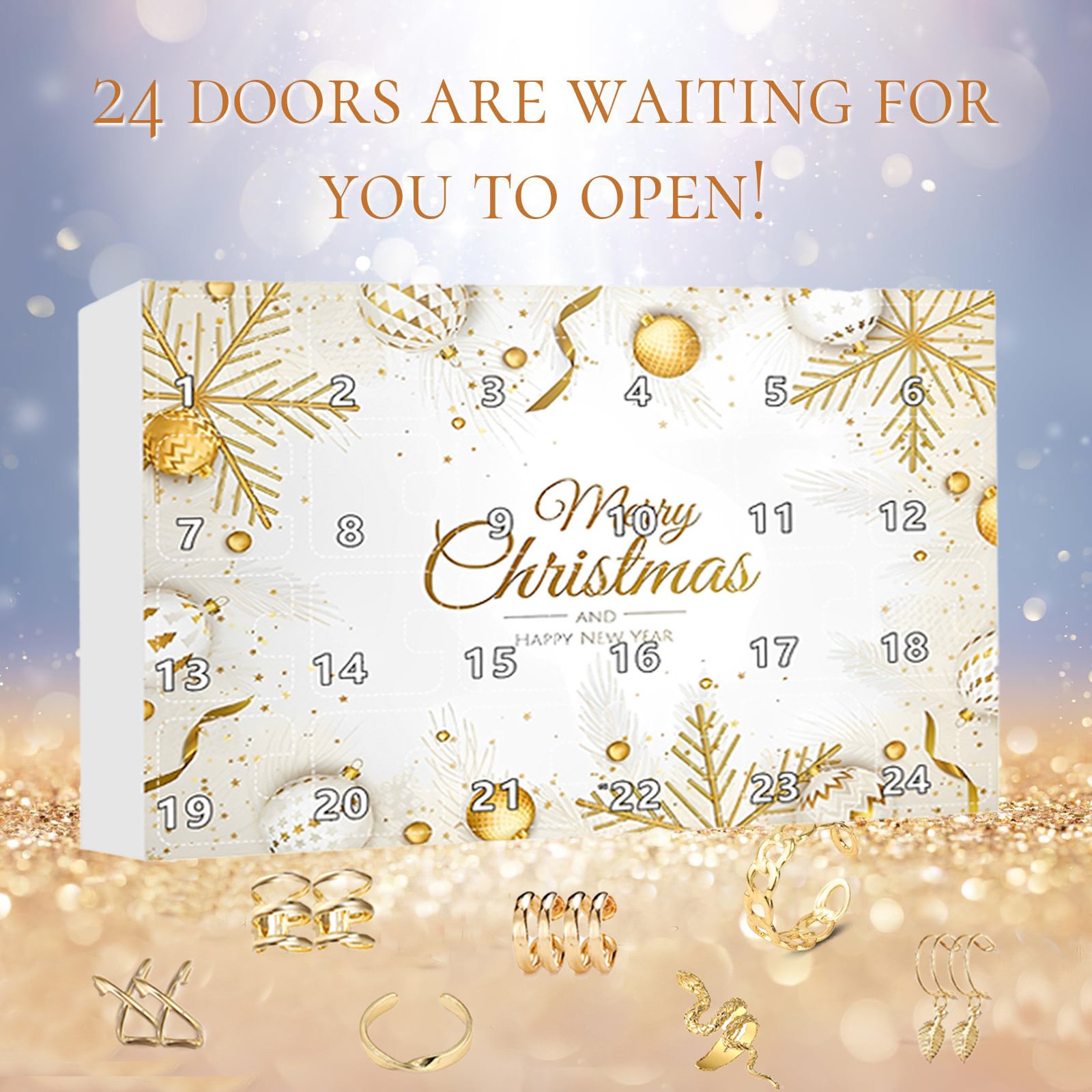 24-Day Christmas Countdown Jewelry Blind Box