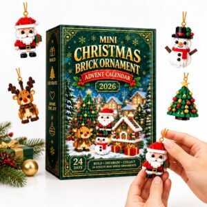 Alternative view of Building Blocks Advent Calendar 24 Grids Toy Set